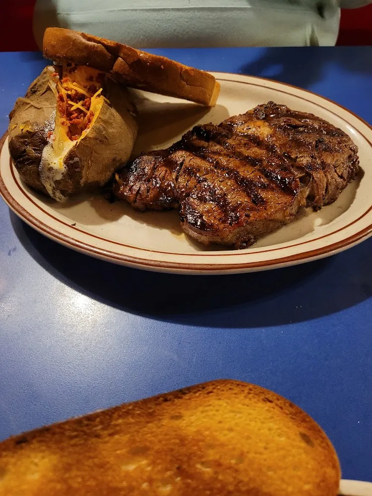 Steak with Loaded Baked Potato